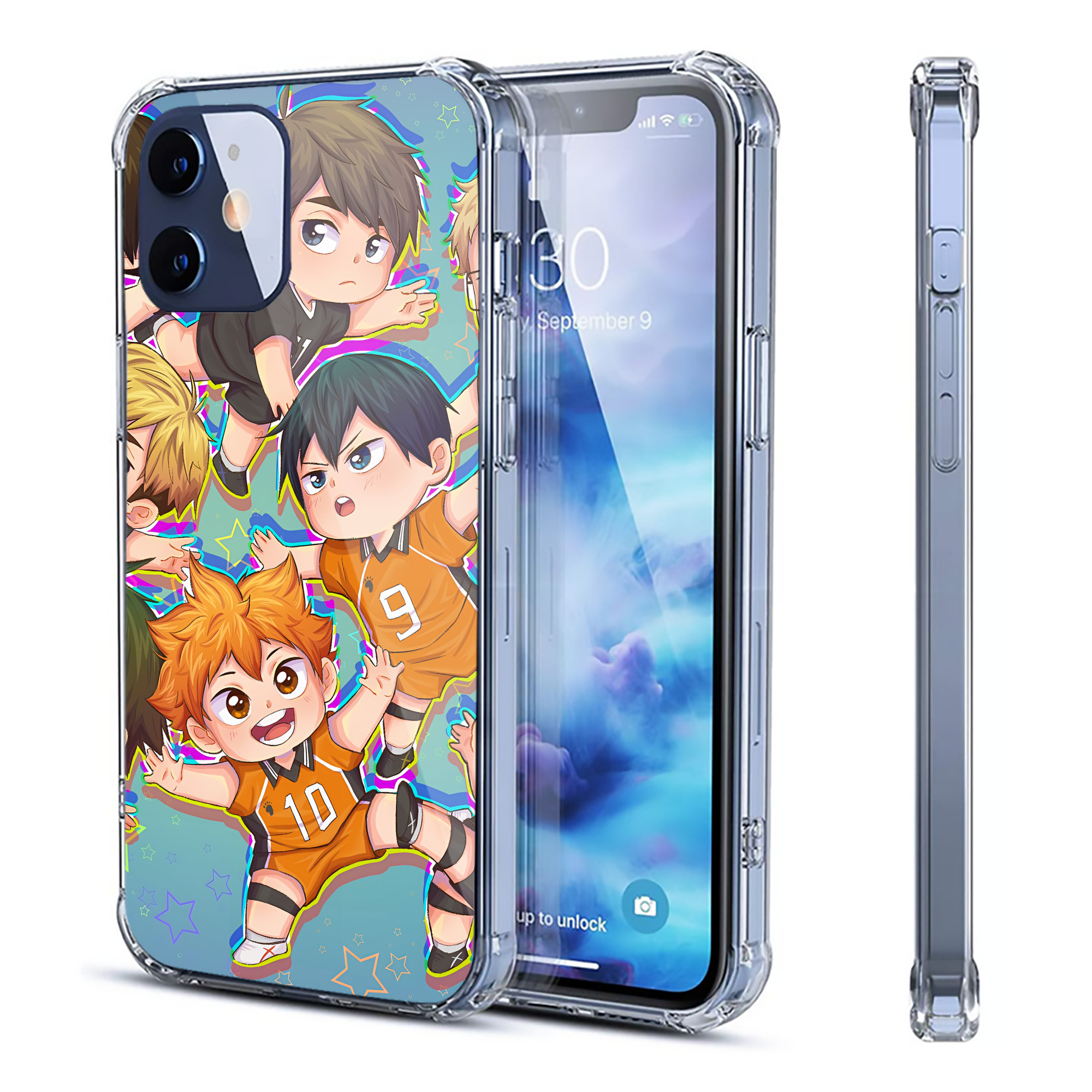 （画像用） ハイキュー!! Haikyu!! 【iPhone 12シリーズ対応】透明スマホケース（クリアソフトケース）